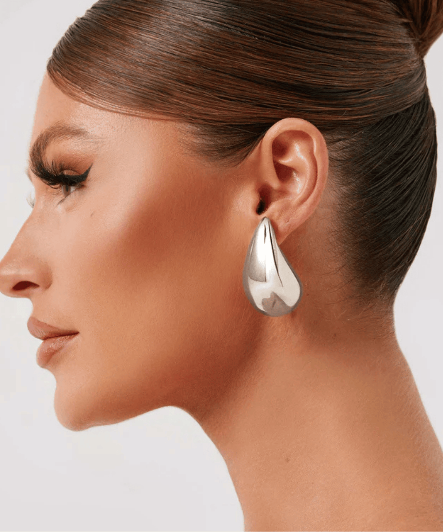Large Celis Earrings - Silver