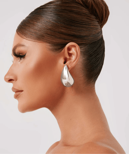 Large Celis Earrings - Silver