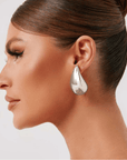 Large Celis Earrings - Silver