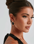 Sienna Earrings - Black/Gold